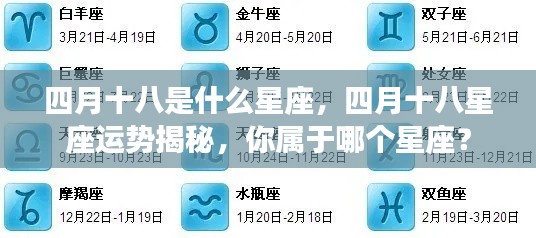 四月十八星座运势揭秘,你的星座运势如何?