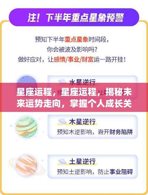 星座运程揭秘,掌握未来运势走向,引领个人成长之路