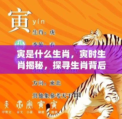 探寻寅时生肖背后的文化奥秘,寅为何生肖揭秘与生肖文化深度解读